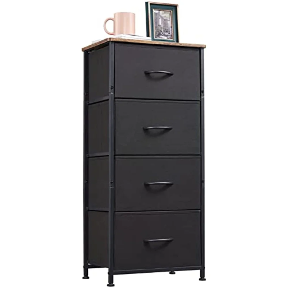 

Высокий Комод для спальни с 4 ящиками, комод со съемными ящиками для шкафа, прикроватного столика, детской прачечной