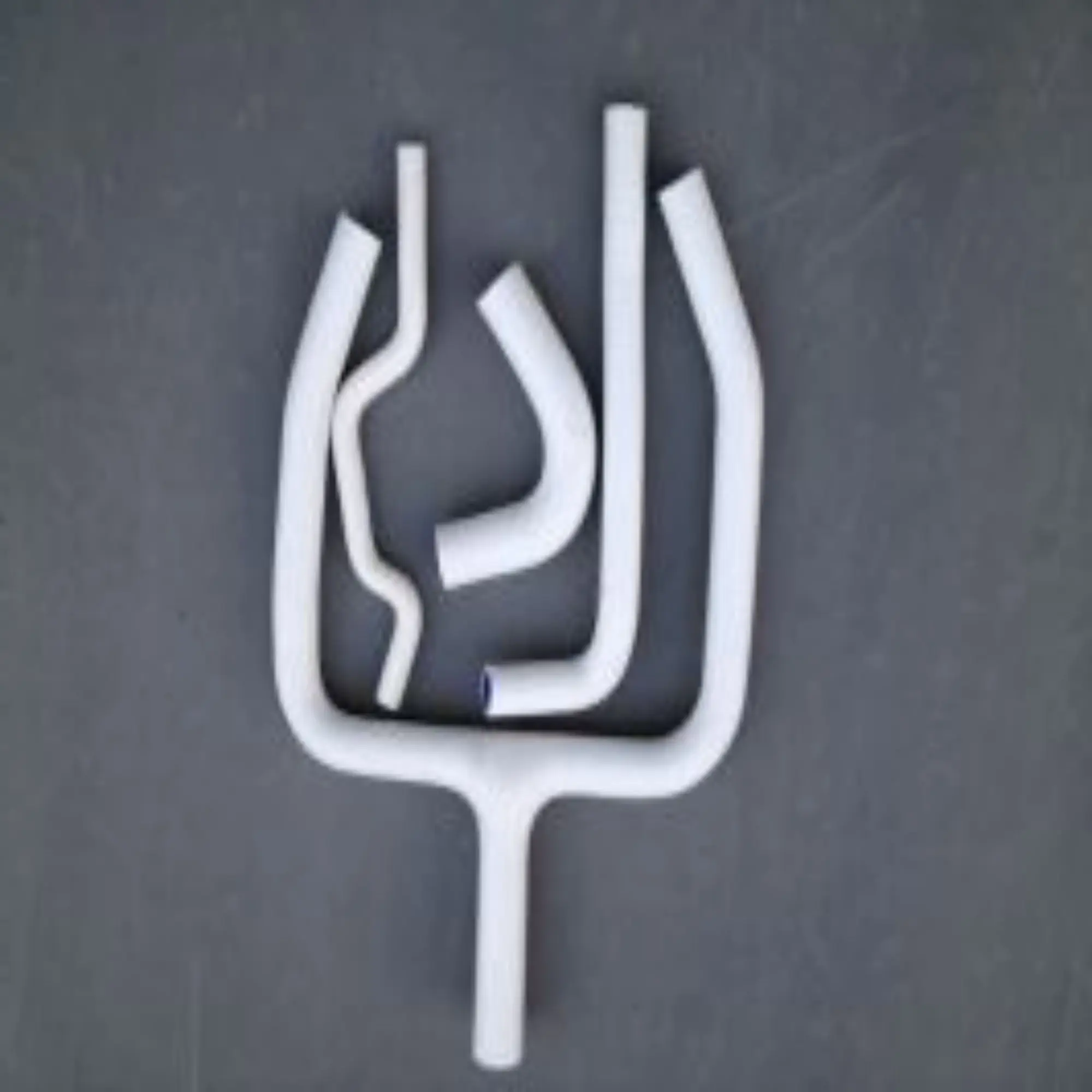 Белый силиконовый Y-образный Шланг радиатора для 2009-2016 Kawasaki KX250F KX250 2009 2010 2011 2012 2013