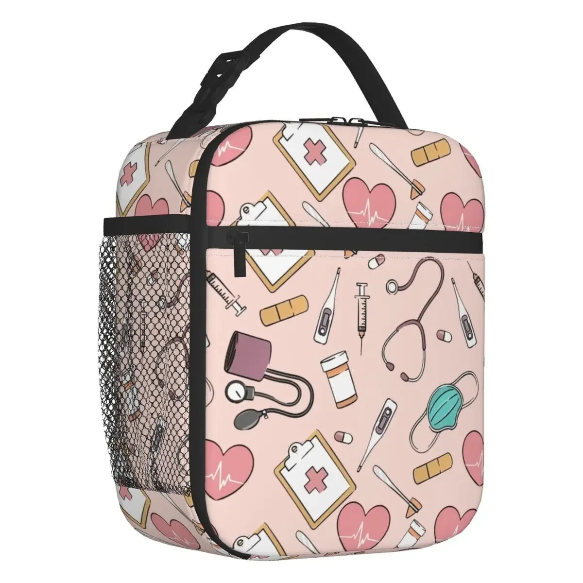 

Забавная изолированная сумка для ланча для медсестры, герметичный термоохладитель для пикника на открытом воздухе, для ухода за ребенком, для женщин и детей