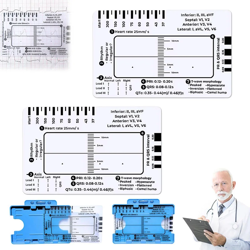 7-ступенчатый штангенциркуль Ecg/ekg Usedecg портативный карманный справочник