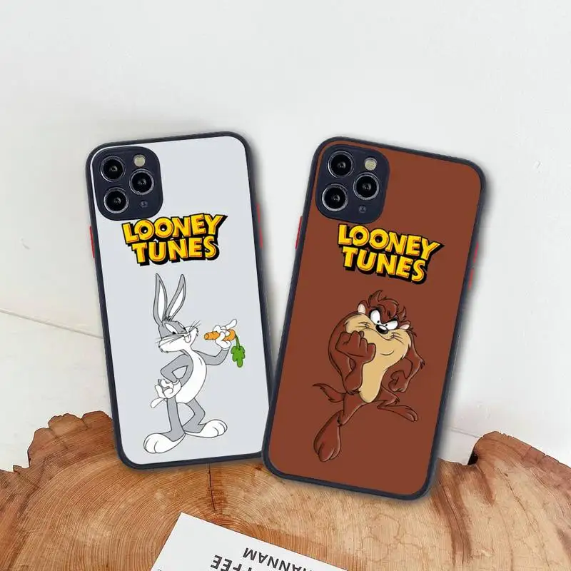 

Looney Tunes Devil Lola Bugs Bunny Daffy PORKY Phone Case For iphone 13 12 11 Pro Max Mini XS 8 7 Plus X SE 2020 XR Cover