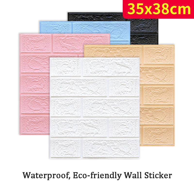 

3d Wall Stickers Self-adhesive Wallpaper Bedroom Waterproof and Moisture-proof Decorative Soft Package Living Room Wall Stickers