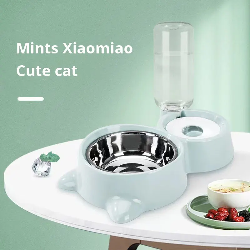 애완 동물 기사를 마시는 고양이 개를 위한 파란 애완 동물 개 고양이 그릇 분수 자동적인 음식 물 공급 용기