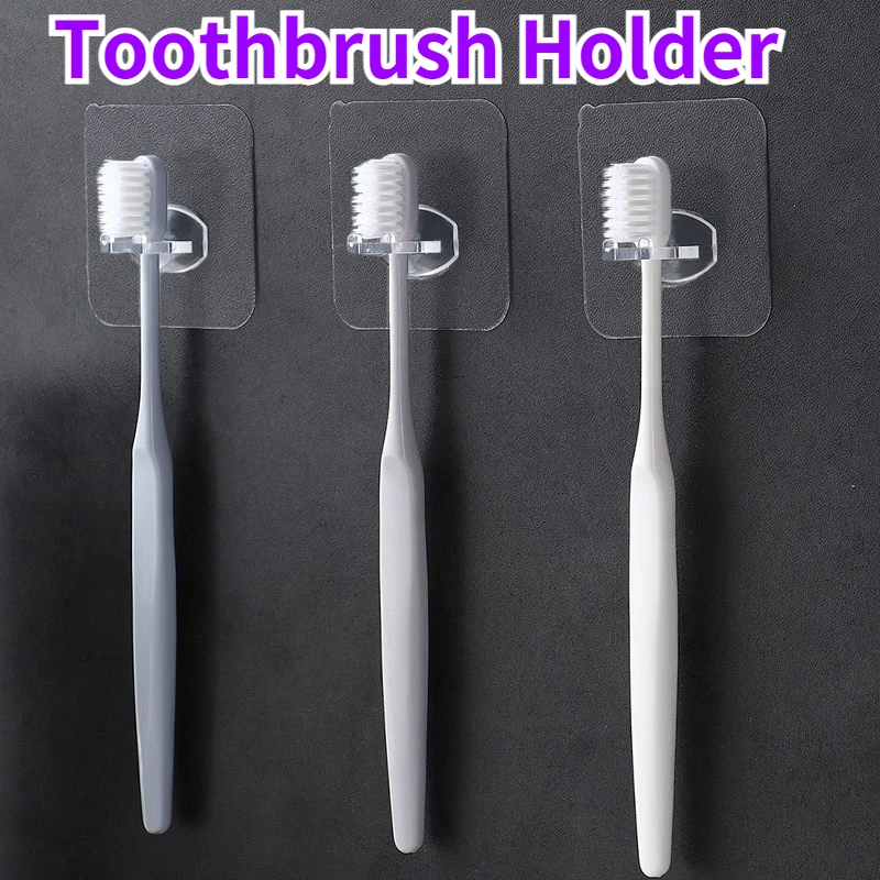 

Wash Hook Removable Toothbrush Holder Transparent Travel Rack Toilet Razor Storage Rack Children Toothbrush Storage Rack