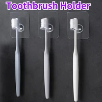 wash hook removable toothbrush holder transparent travel rack toilet razor storage rack children toothbrush storage rack