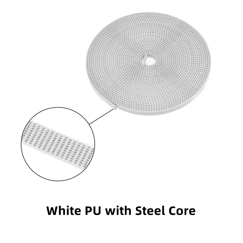 1/2/5/10 м резиновый/полиуретановый ремень со стальным сердечником GT2 Ремень ГРМ 6 мм/10 мм Ширина 2GT Длина резки ремня для 3d-принтера оптом