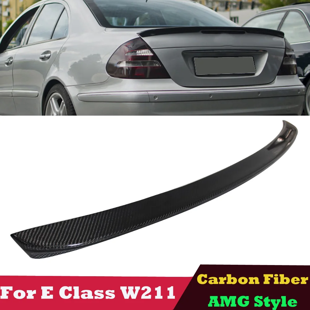 

2003-2009 W211 Spoiler Carbon Fiber Rear Trunk Wing Duacktail for Mercedes E Class W211 E320 E400 E300