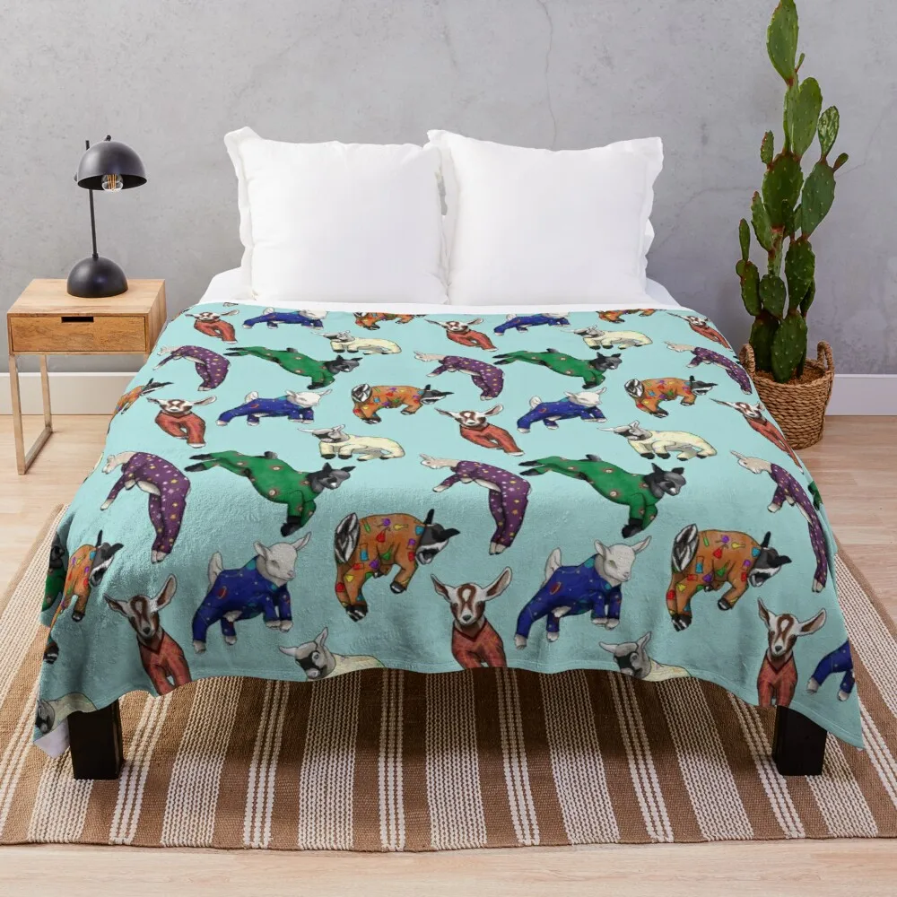 

Козы в PJs, плед, одеяло для путешествий светильник хлопковый плед для дивана
