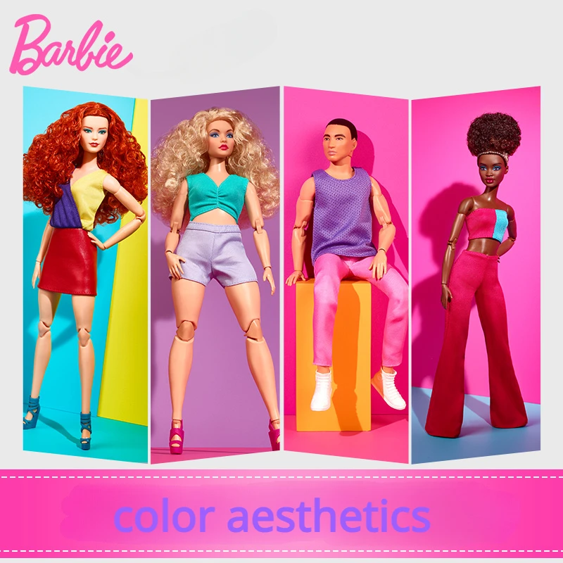 Collection Princess Ken Blonde Curly Hair Joints Movable Children Gift