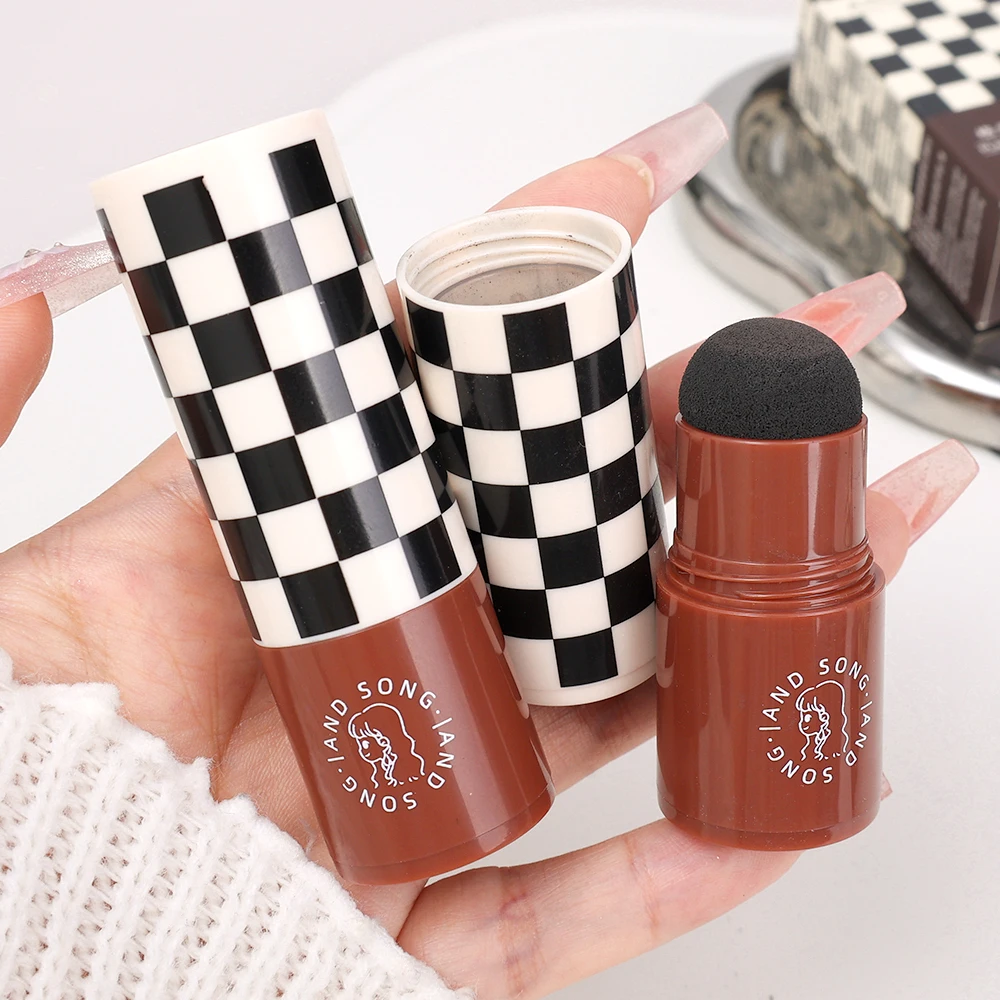 Черно-коричневая пудра для волос мгновенно покрывает линии красящая контурная