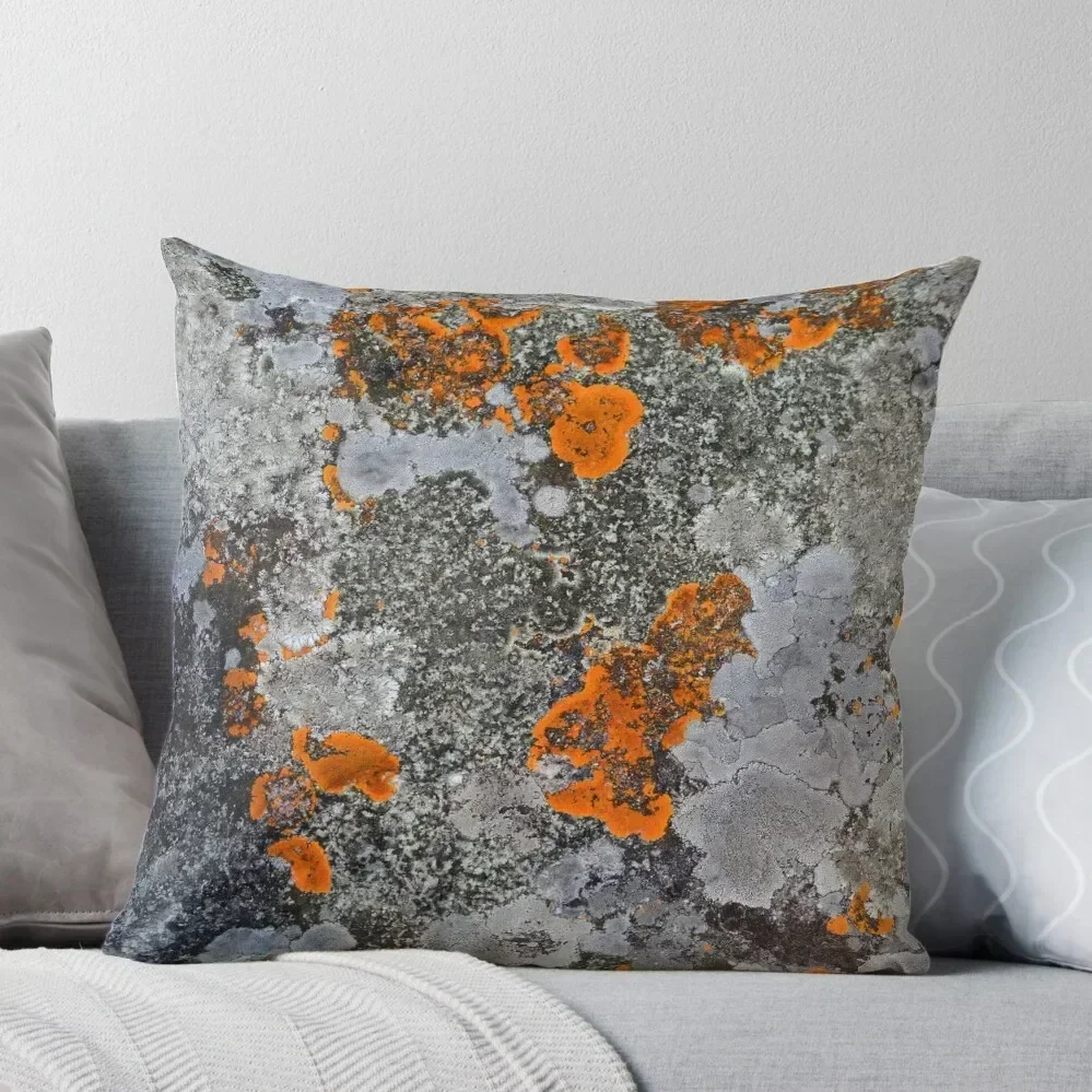 Оранжево-серая декоративная подушка Lichen рождественские чехлы для подушек
