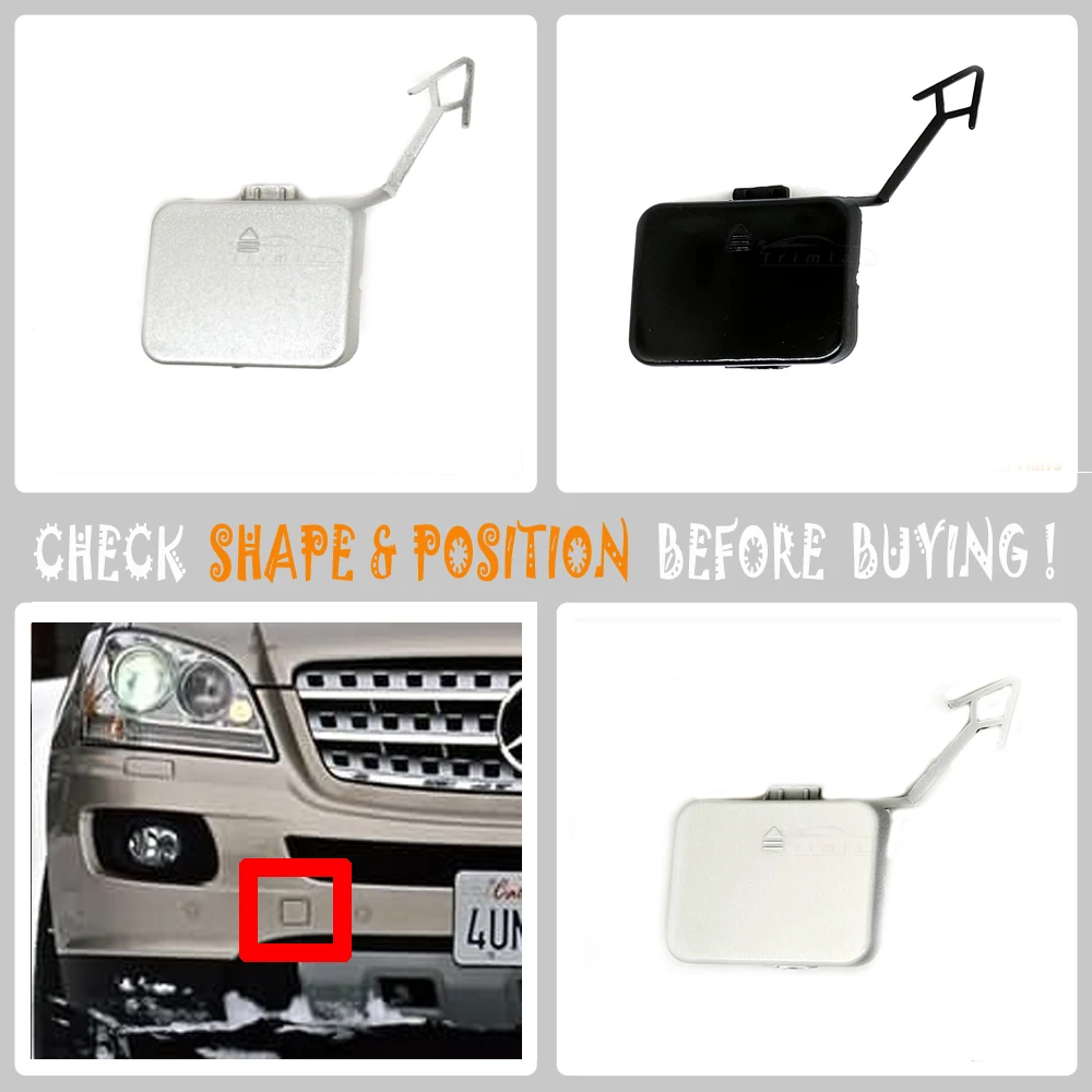 Передняя буксировочная Крышка для 07-09 Mercedes GL W164 X164 1648850023 320 350 420 450 500 63
