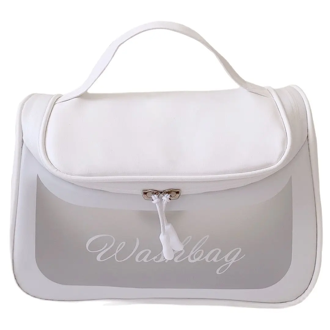 

Cosmetic Bag Large Capacity Stationery Storage Lovely Portable Transparent Waterproof Wash Cartoon