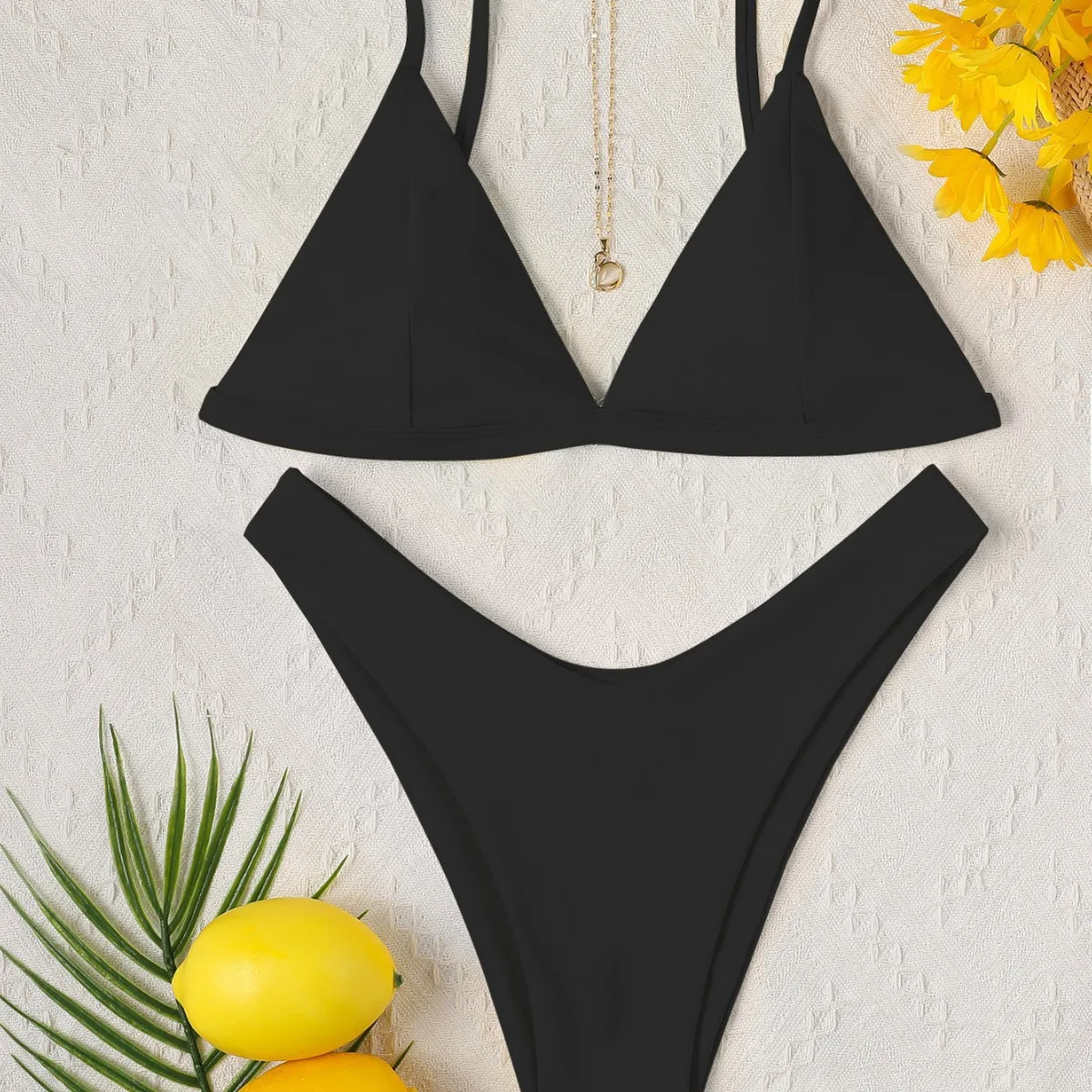 Roupas Feminina с открытой спиной и сексуальное бикини 2025 женский однотонный новый