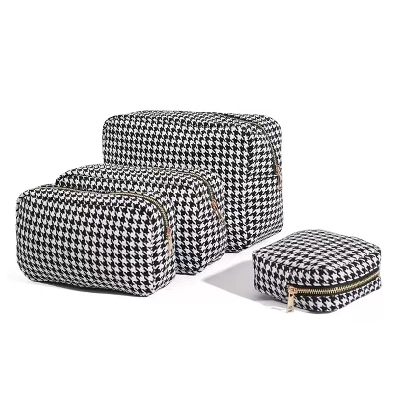 

Новое поступление, в наличии, розовые, черные прочные портативные хлопковые косметички для покупок, косметичка для макияжа, сумка для туале...