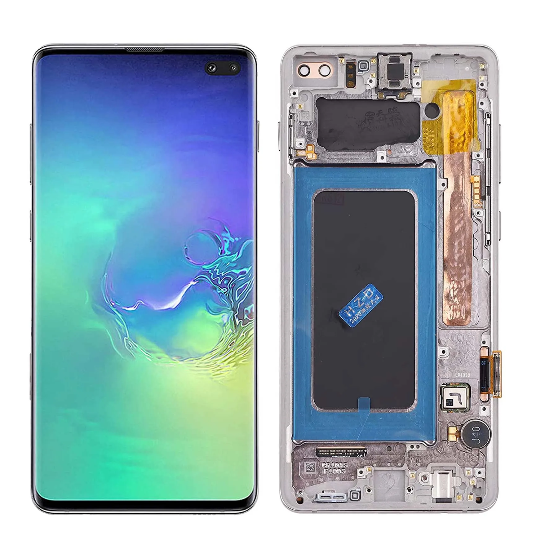 

Screen With Frame for Samsung Galaxy S10 Plus / S10+ G975F/DS, Lcd Display Touch Screen Digitizer for Samsung Galaxy S10 G973F