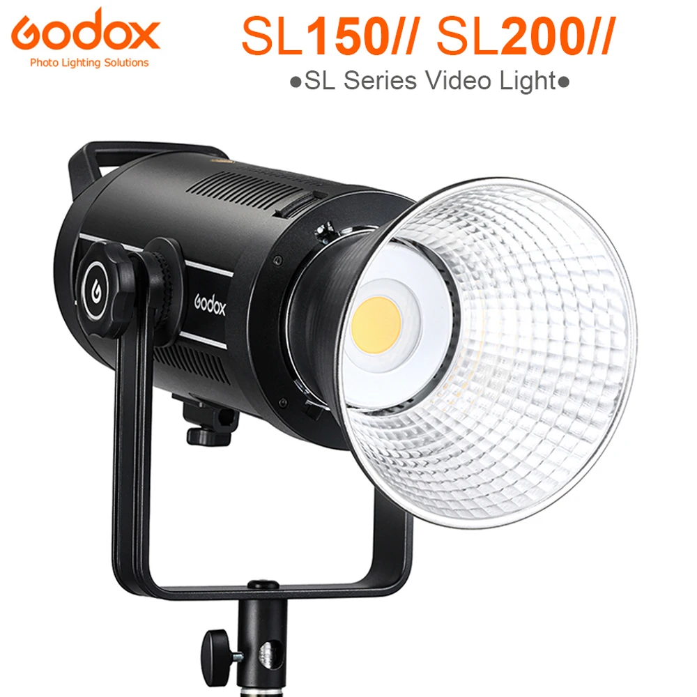 

Godox SL150II SL200II LED Video Light 150W 200W Bowens Mount Daylight Balanced 5600K 2.4G Wireless X Systemfor Interview