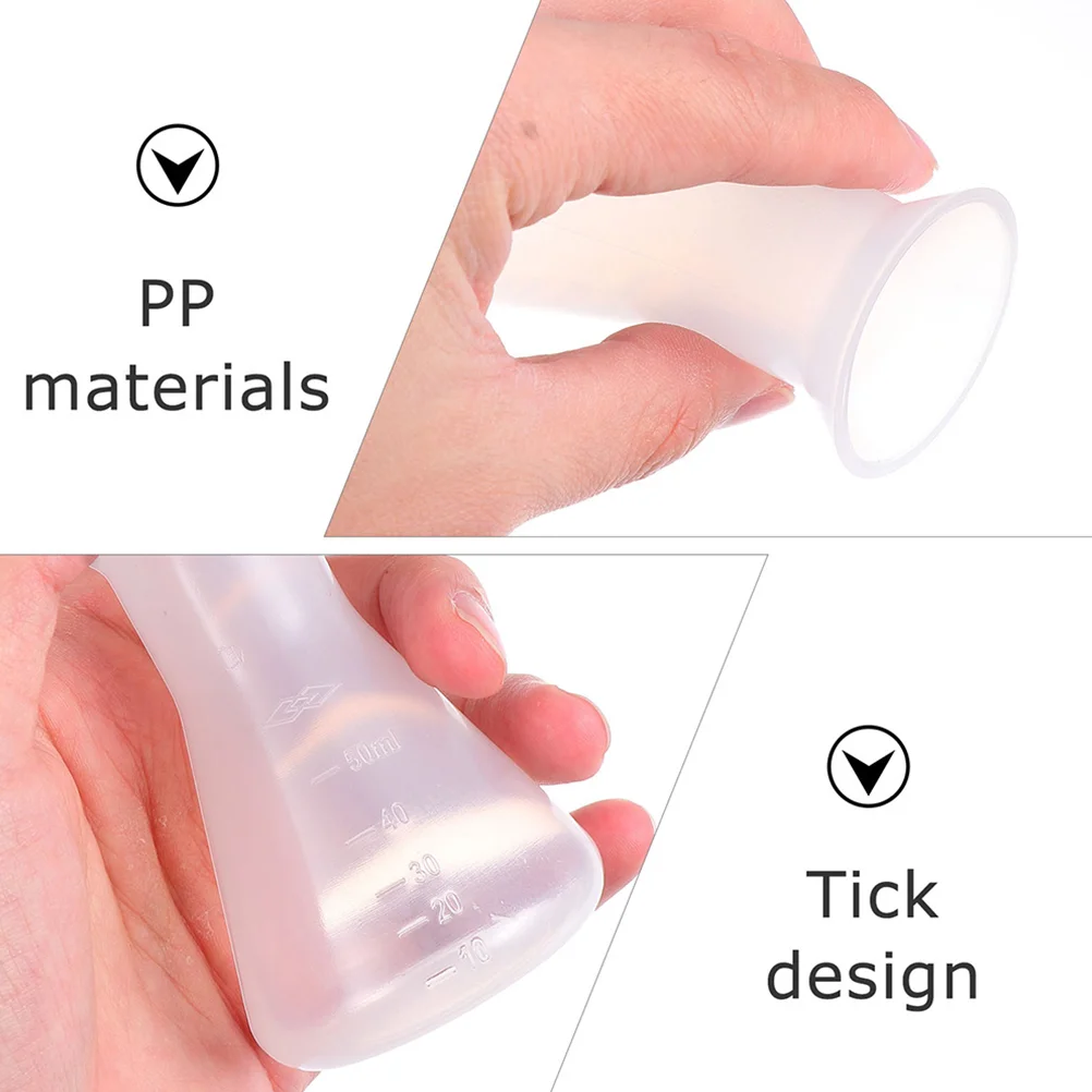 6 шт. пластиковая колба Эрленмейера научный стакан химические