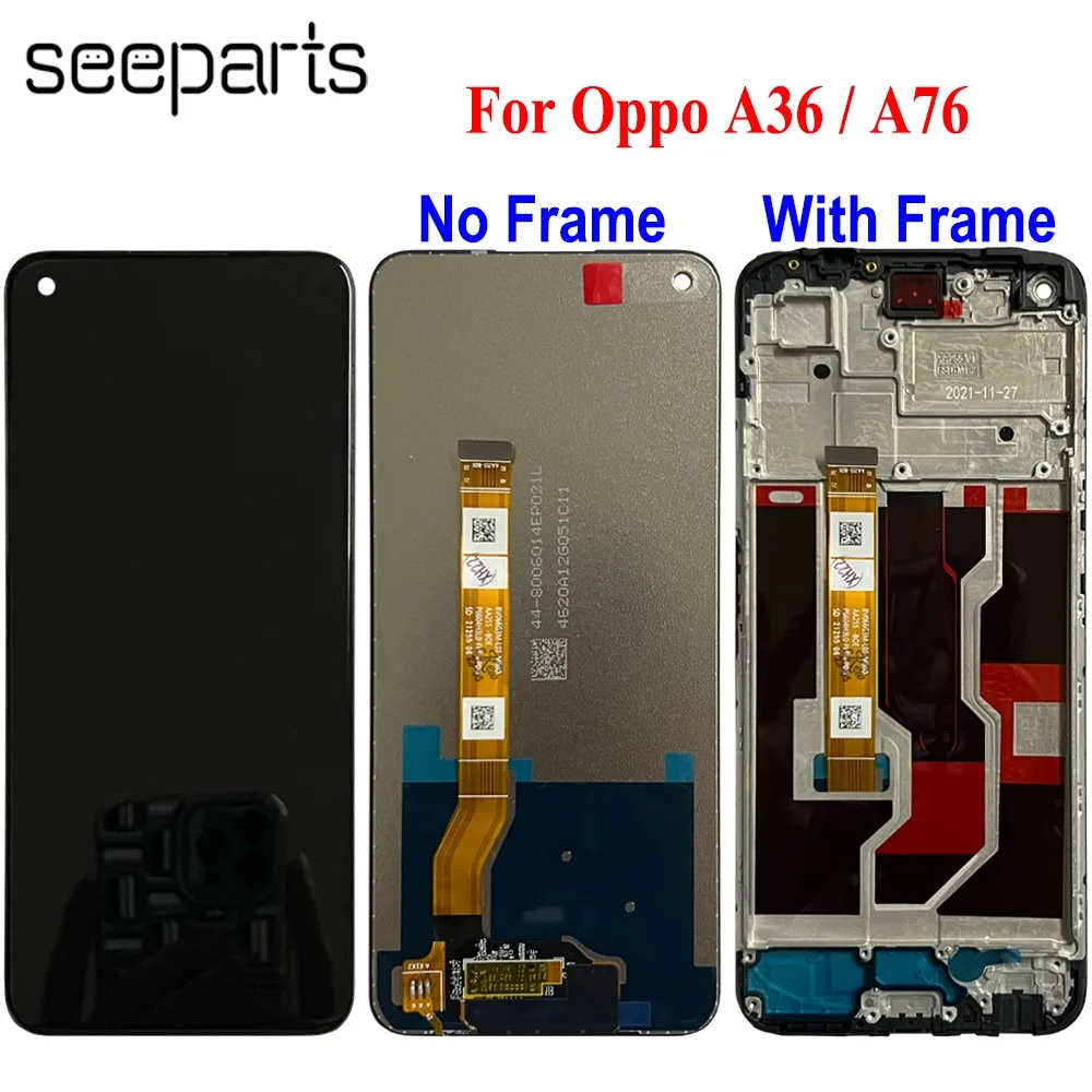 

Tested Well For OPPO A36 LCD PESM10 Display Touch Screen Digitizer Assembly Replacement For Oppo A76 LCD PFTM20 Screen
