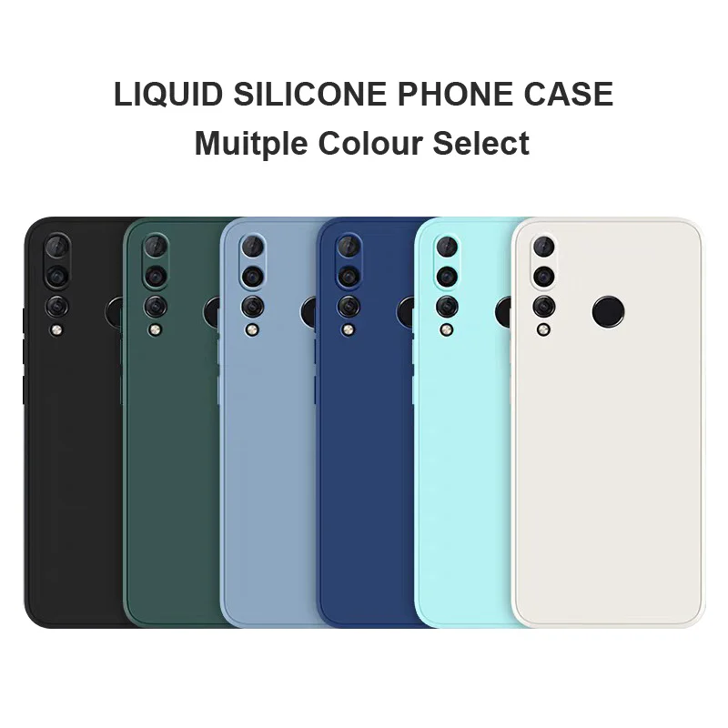 Camera Protection Original Phone Case for Huawei P20 P30 P40 Pro Lite P smsrt Y9 2019 smart Z Shockproof Liquid Silicone Cover