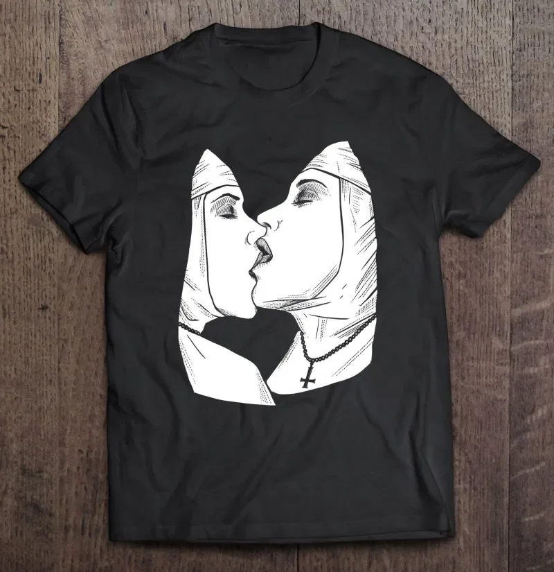 Футболка для лесбиянок Kiss Nun Bonddege Sataniicc футболка спортзала мужчин и женщин