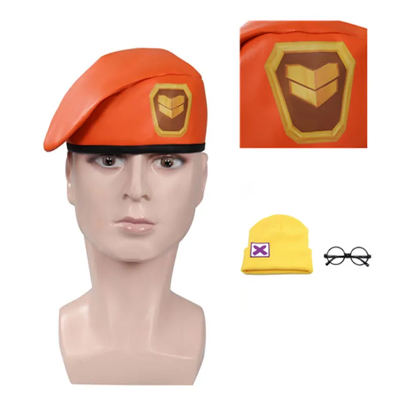 

VALORANT береты для косплея по камню Brimstone, шляпы, кепки Лиама Бирна, колпачки офицера Killjoy, шляпа для косплея, очки, костюм, реквизит