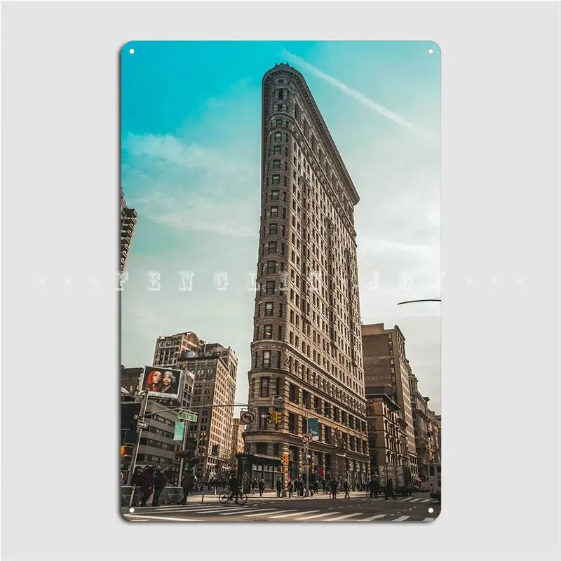 

Деревянный плакат с изображением Нью-Йорка