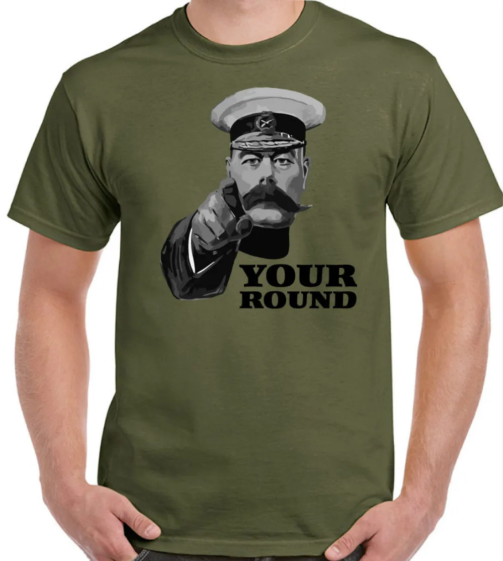 

Funny Lord Kitchener Beer Alcohol Stag Do Poster T-Shirt 100% Cotton O-Neck Summer Short Sleeve Casual Mens T-shirt Size S-3XL