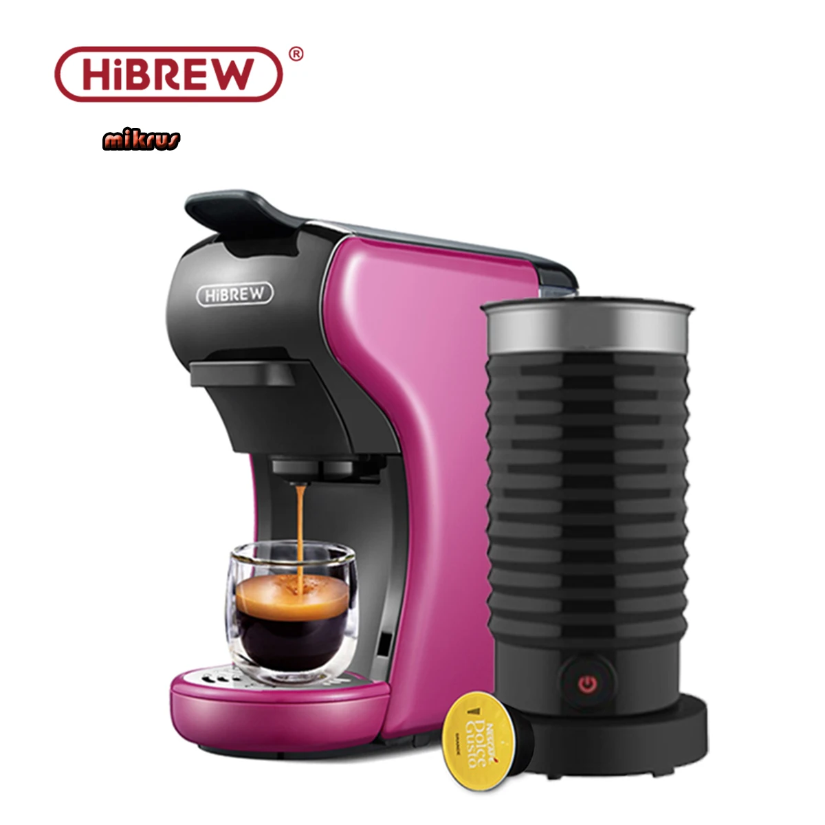 

Кофемашина или вспениватель молока HiBREW