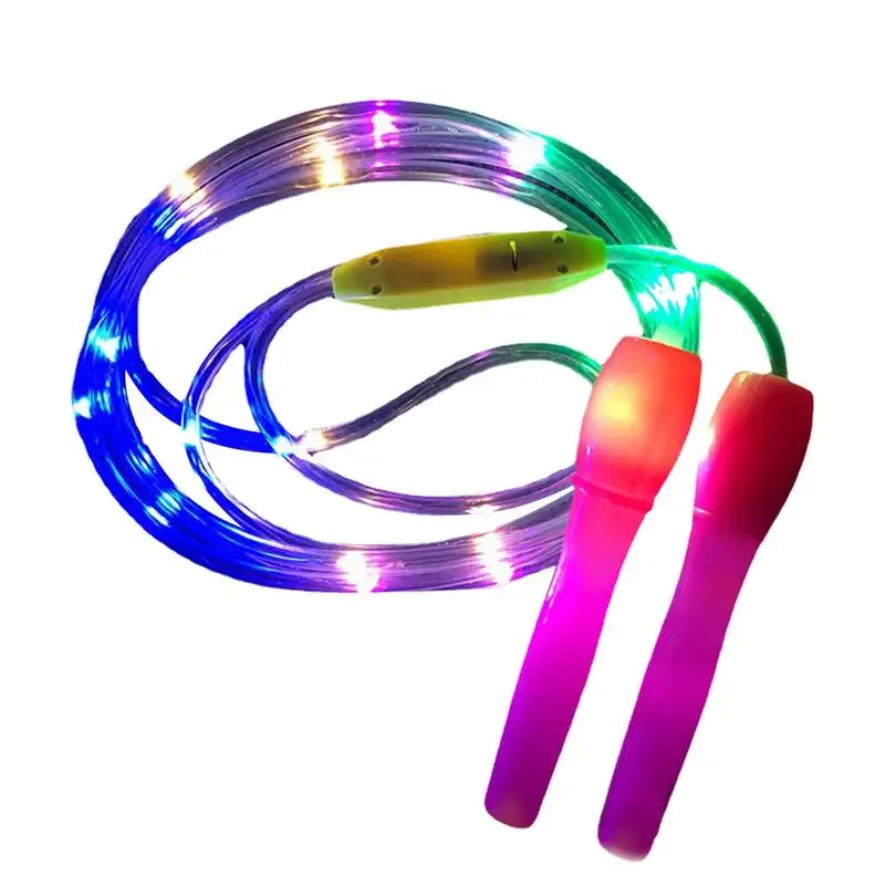 

Детская скакалка со светодиодной подсветкой, Скакалка для упражнений для фитнеса, случайный цвет