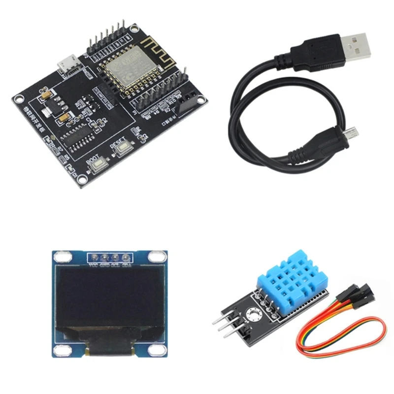 

Плата разработки ESP8266 IoT + oled дисплей 0,96 дюйма + Температура и влажность DHT11