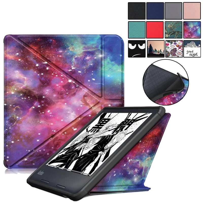 

PU Leather Cover for Etui Kobo Libra 2 Case 2021 7 inch Stand TPU Back for Funda Kobo Libra 2 7 inch Auto Sleep Case Funda
