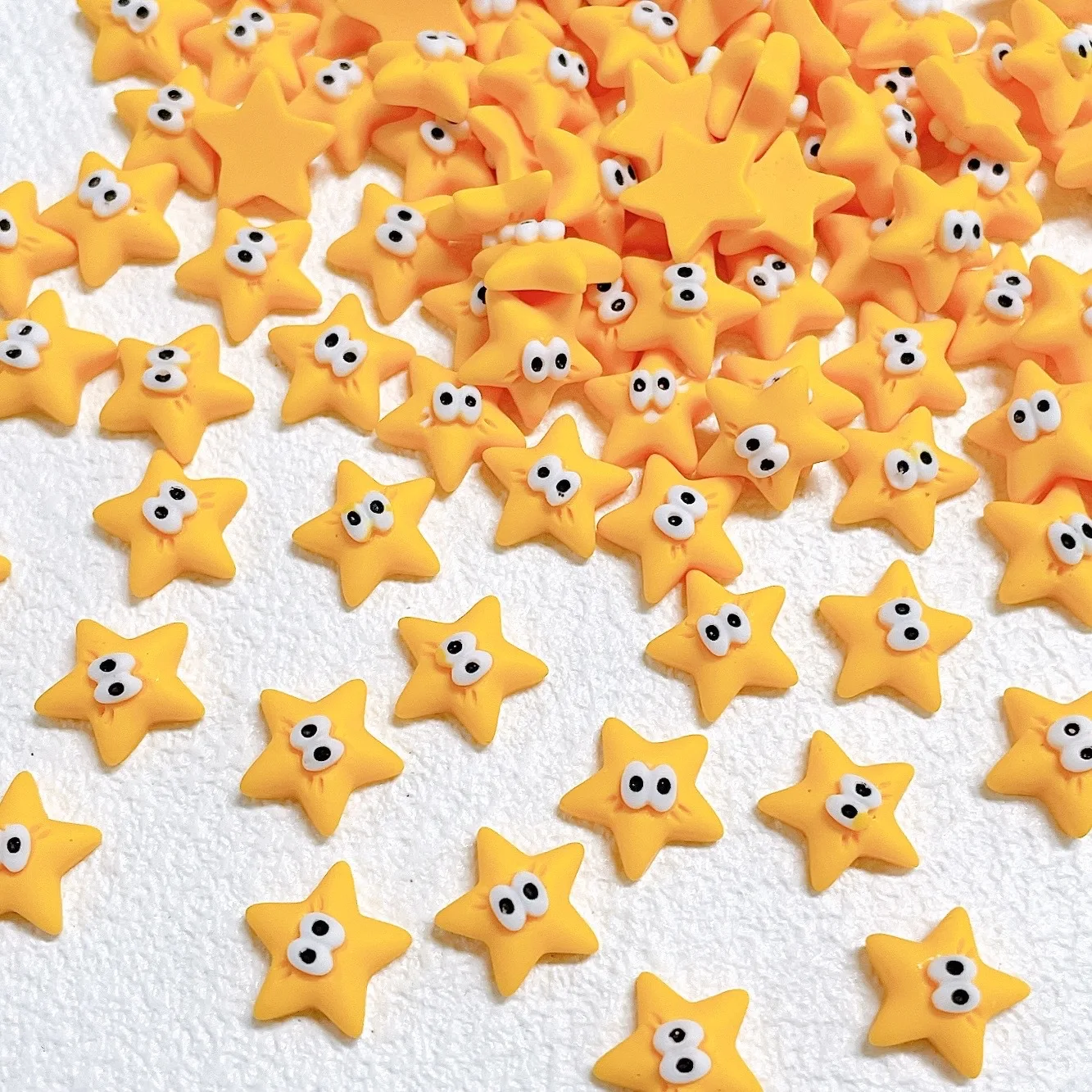 

20 шт. новые милые 11 мм смоляные мини-звезды с плоской задней частью кабошон для скрапбукинга Kawaii DIY украшения аксессуары