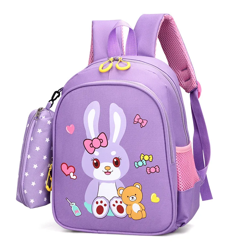 2022 Cartoon nylon School Bags For Gilrs boys Cute Kids Kindergarten SchoolBag Children preschool Backpacks kids baby Book Bag