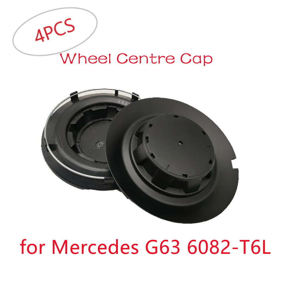 

4pcs 164mm/67mm Car Black Wheel Center Cover For Mercedes-Benz G63 6082-T6L ABS Plastic Black [with Standard Storage] Car Access