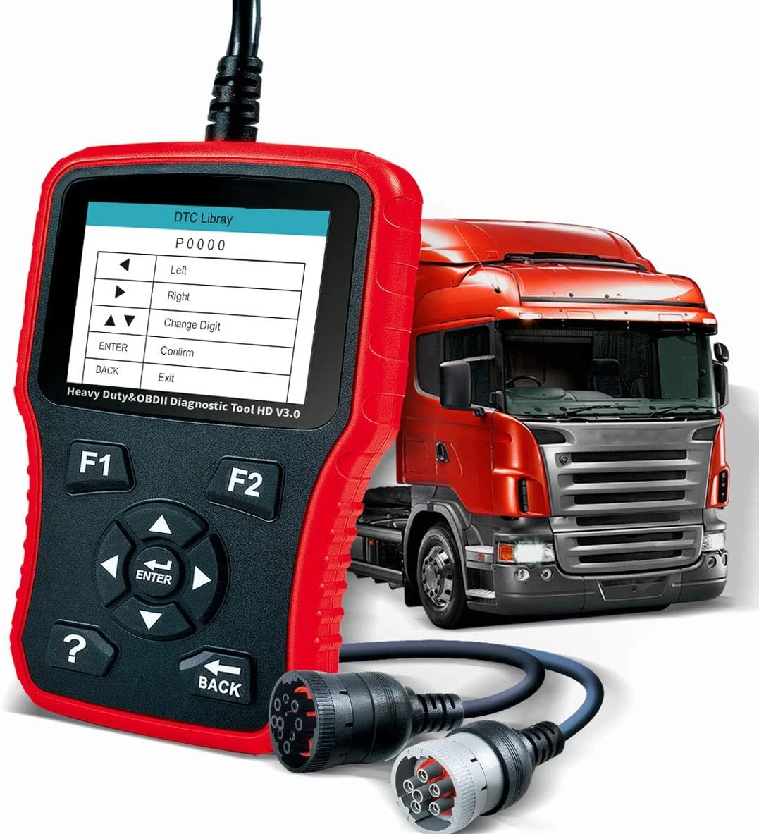 

V3.0 Heavy Duty Diesel Truck Diagnostic Scanner Tool Code Reader Freightliner Cummins