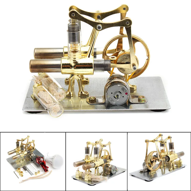 Balance Stirling Engine Miniature Model Steam Power Technology Scientific Power Generation Experimental Toy