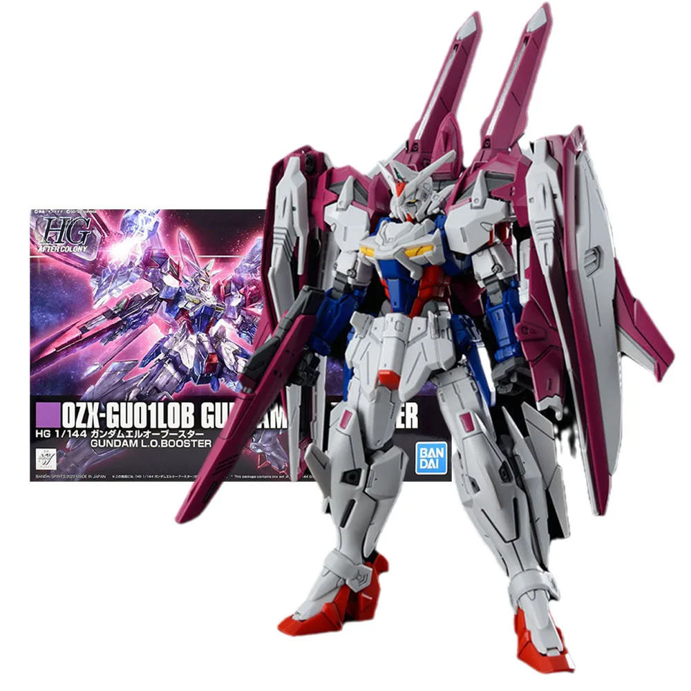 Bandai Genuine Gundam Kit Model Anime Figure 1/144 Hg Ozx-Guo1lob Gundam L.o.booster Collection Gunpla Anime Action Figures Toys