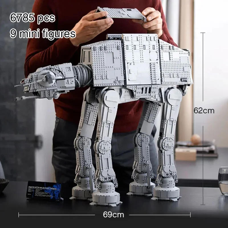 6785 шт. большие совместимые с AT-AT 70888 строительные блоки кирпичи модель подарки на