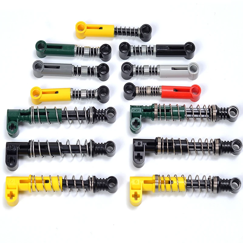 

DIY Building Blocks Soft Hard Spring Technical MOC Parts Self-Locking Bricks Shock Absorber Accessories Spring 18404 76138 76537