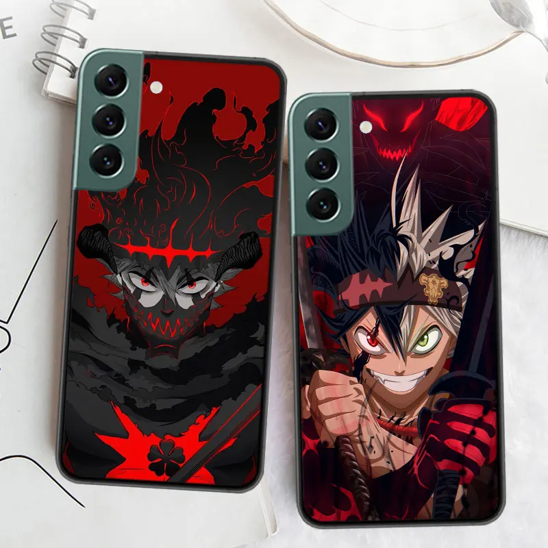 Animation Black Clover ASTA Phone Case For Samsung Galaxy Note 20 Ultra 10 Lite 9 8 M11 M12 M21 M30S M31S M32 M51 M52 J8 J6 J4 P