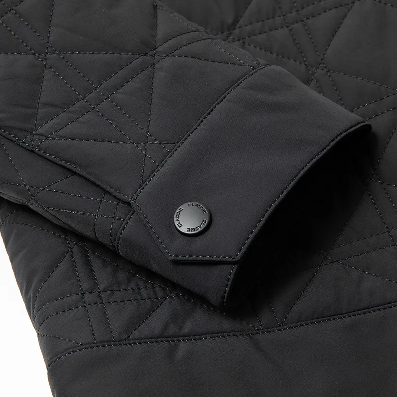 Новое поступление большая зимняя мужская тонкая хлопковая куртка с лацканами