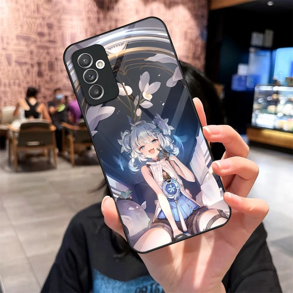 Чехол для телефона Wuthering Waves Youhu стекло Samsung Galaxy S24 S20 S21 S22 S23 Ultra Fe Plus A34 A54 A16 A24 A52 A53 M54