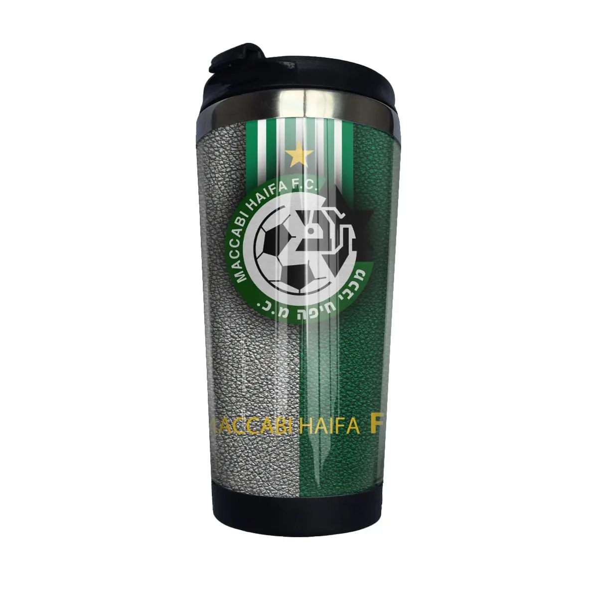

Maccabi Haifa FC - Reusable Double Layer Insulated Coffee Cup, Water Cup