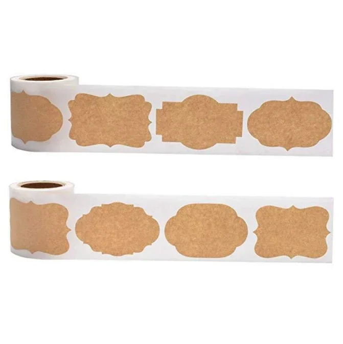 Наклейки Из Крафт-бумаги Пустые Этикетки Декоративная Бумага Для Подарков