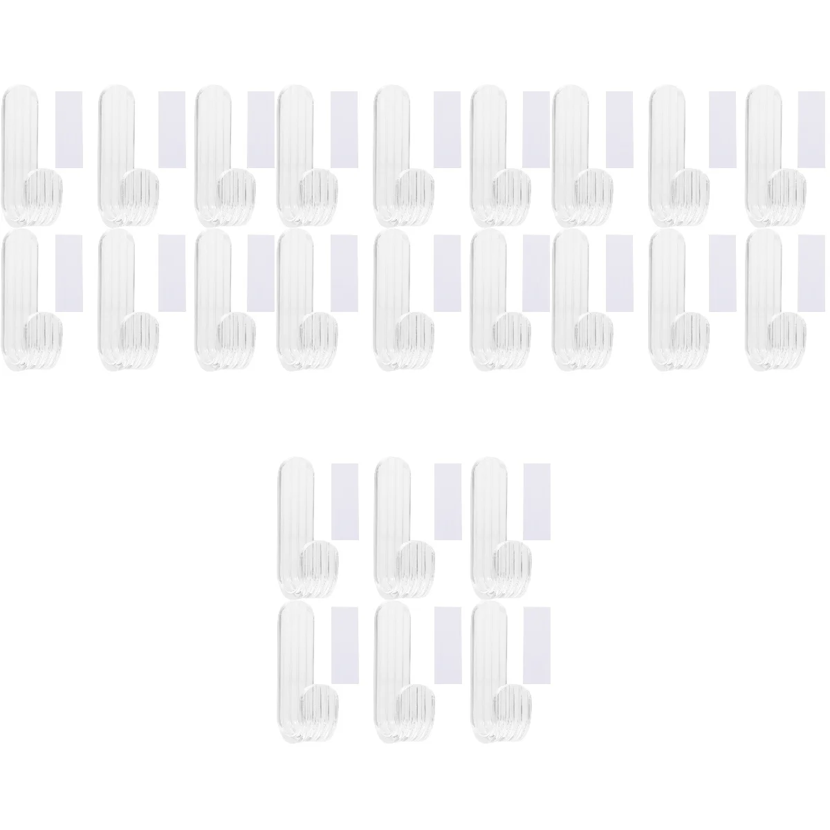 

24 Hooks Wall Mounted Hook Towel Hooks Bathroom Hook Hanging Hooks on Hooks Punch Free Hook Wall Hooks