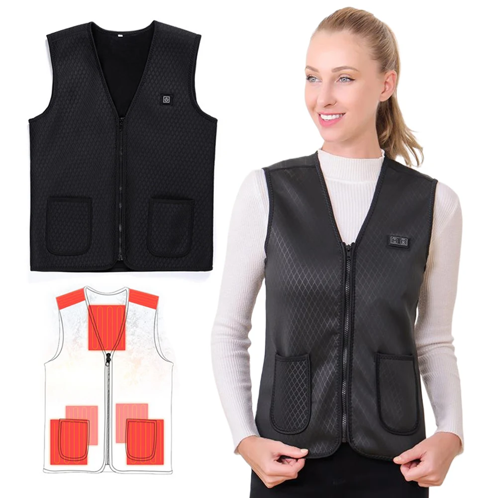 7-зонный жилет с подогревом электрическим терможилет моющийся для кемпинга