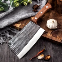 hand forged bone cutting knife chop axe chop big bones plus size thickening kitchen all steel bone chopping knife