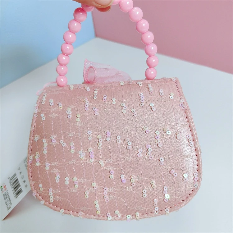 Hello Kitty Genuine Children's Bags Baby Handbag Bright Light-Emitting Small Bag Princess Crossbody Bag