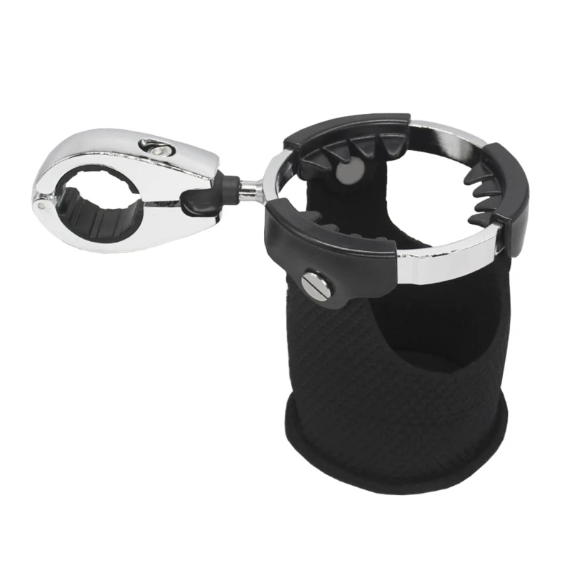 

Motorcycle Cycling Drink Cup Holder Water Beverage Support Handlebar Rotatable Bottle Holder for 7/8" Motorbike/Bike H8WE
